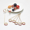 Eco friendly hot sale natural bamboo knot skewers sticks